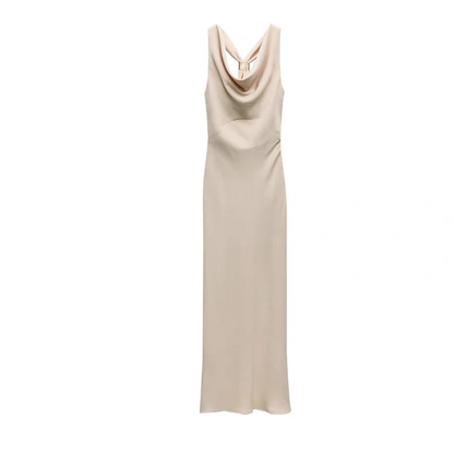 Beige Dress Long